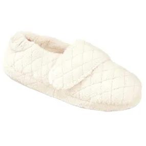 Acorn Women's Spa Slippers - Terry Adjustable Wrap, Natural, Medium | A10631-AAH-M