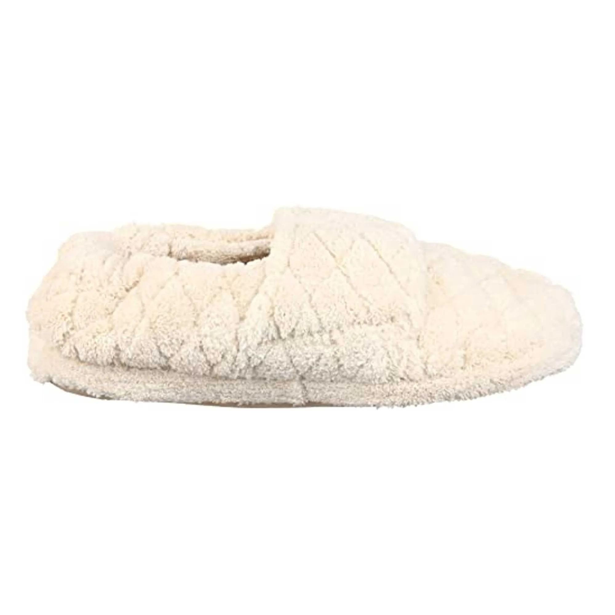 Acorn Women's Spa Slippers - Terry Adjustable Wrap, Natural, Medium | A10631-AAH-M