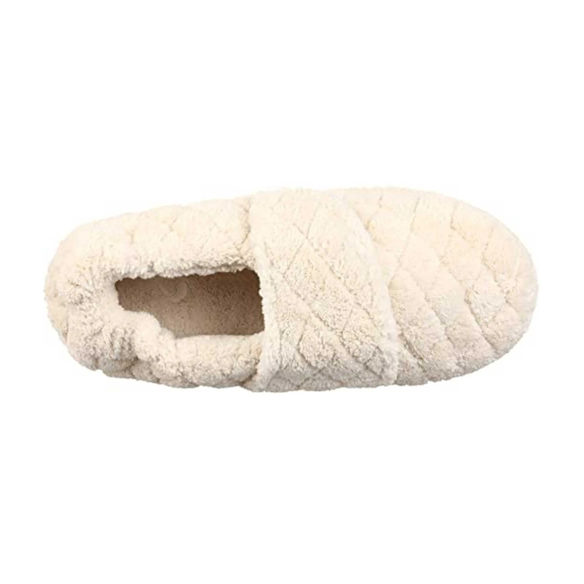 Acorn Women's Spa Slippers - Terry Adjustable Wrap, Natural, Medium | A10631-AAH-M