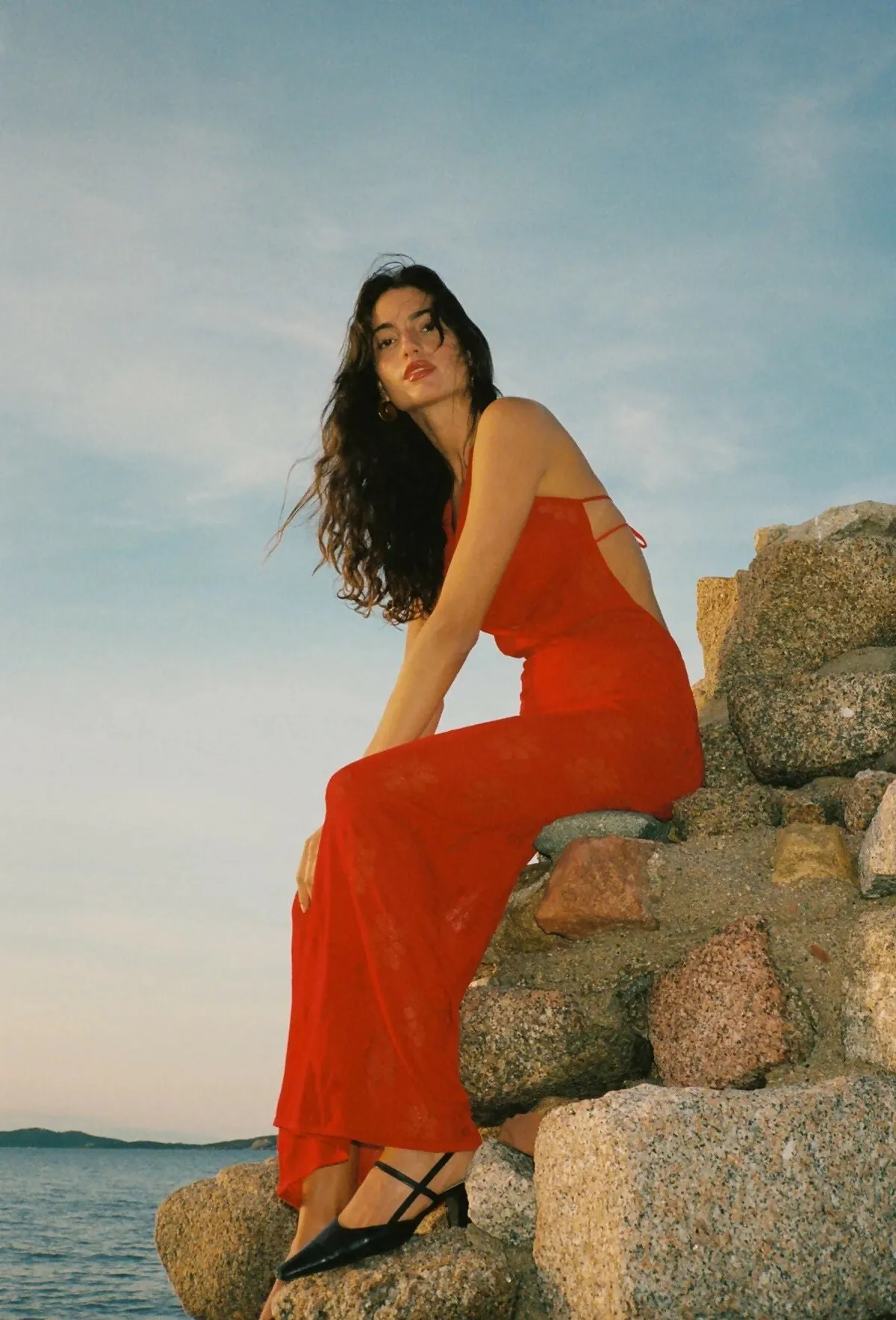 Asta Resort Klara Dress in Rosa Red