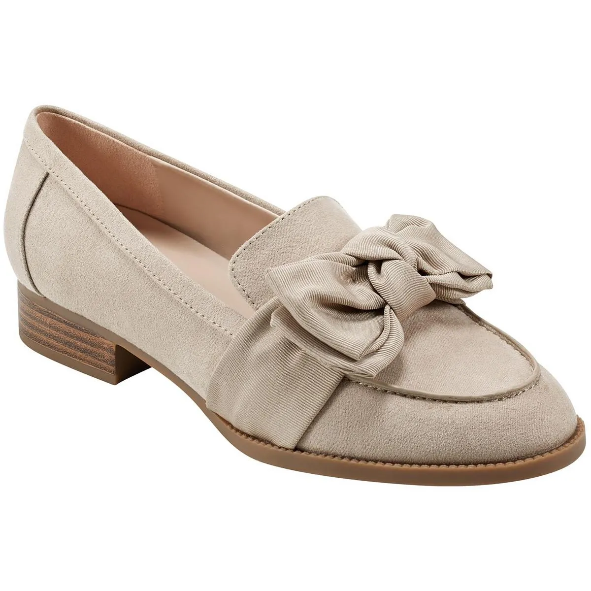 Bandolino Womens Lindio 2 Bow Woven Loafers
