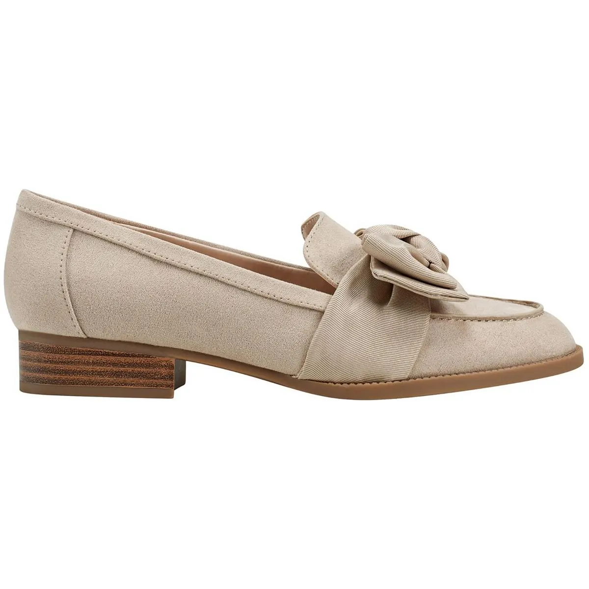 Bandolino Womens Lindio 2 Bow Woven Loafers