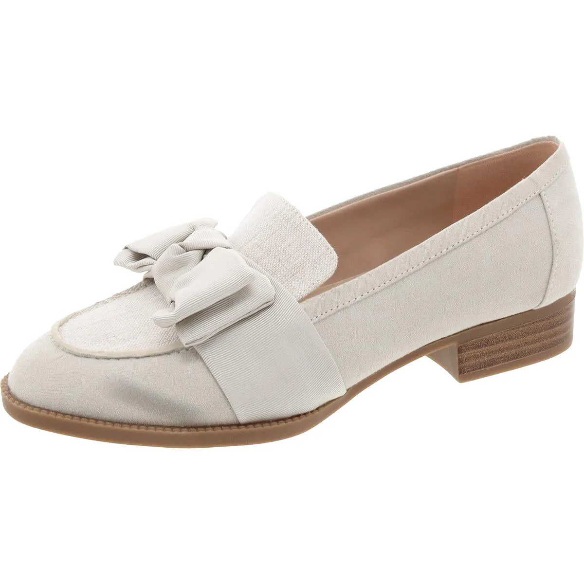Bandolino Womens Lindio 2 Bow Woven Loafers
