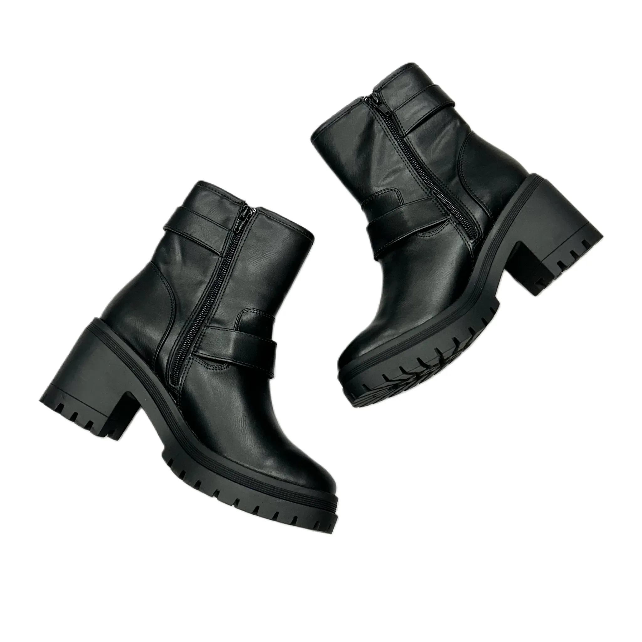 Boots Ankle Heels By Esprit In Black, Size: 7