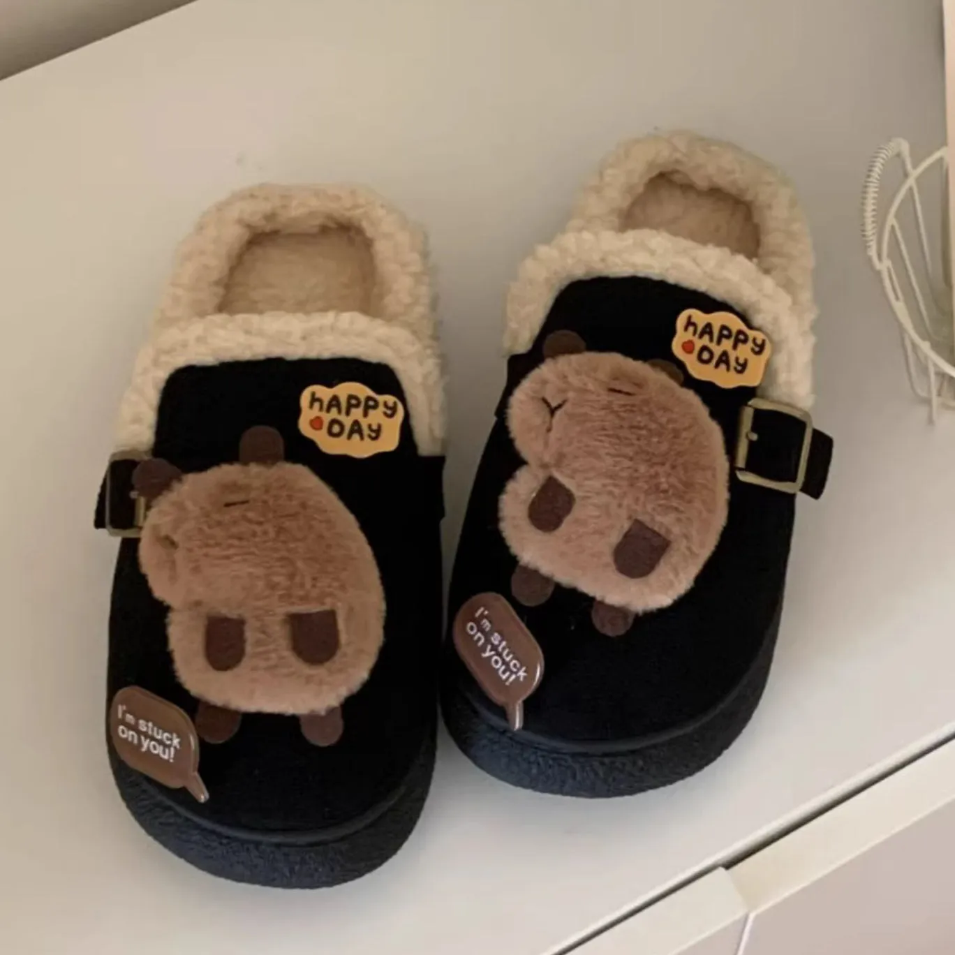 Capybara Fleece Slippers