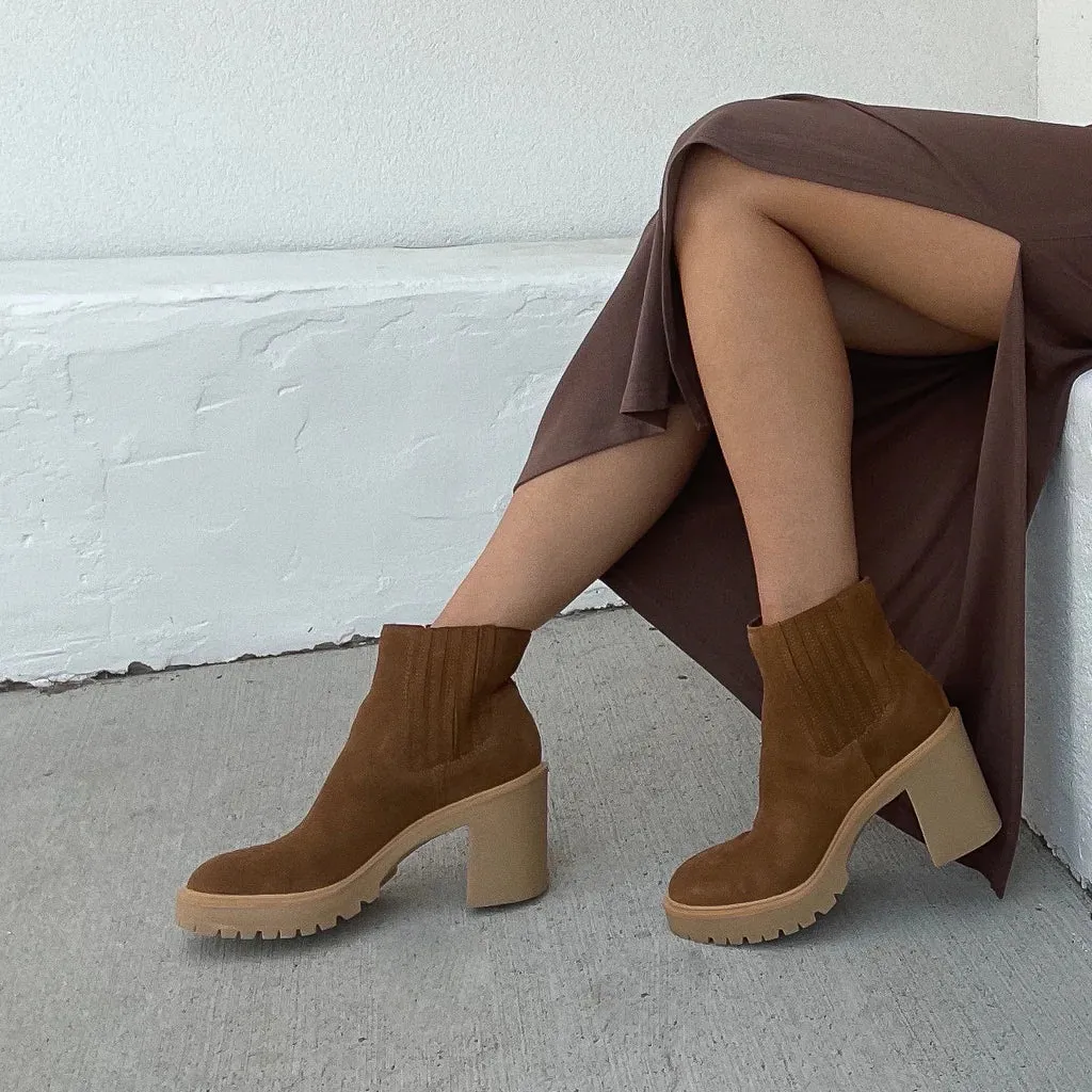 Caster H2O Booties | Camel Suede