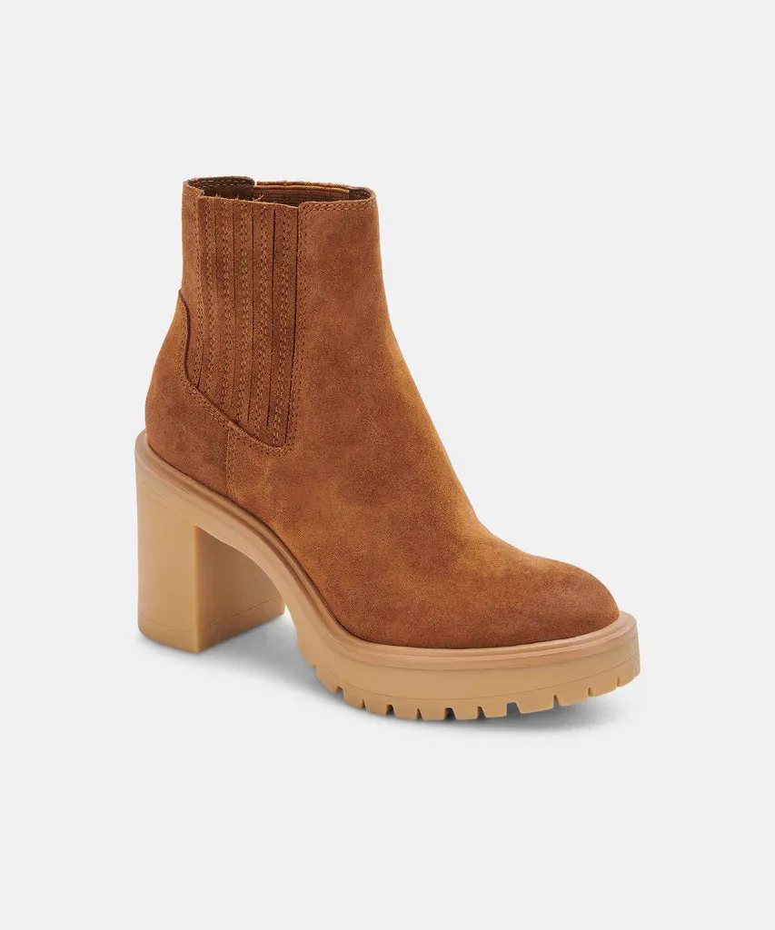 Caster H2O Booties | Camel Suede