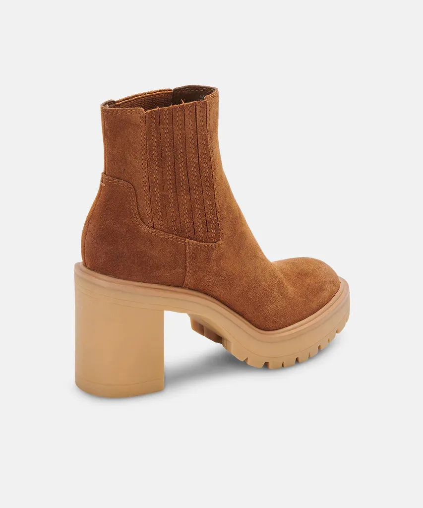 Caster H2O Booties | Camel Suede
