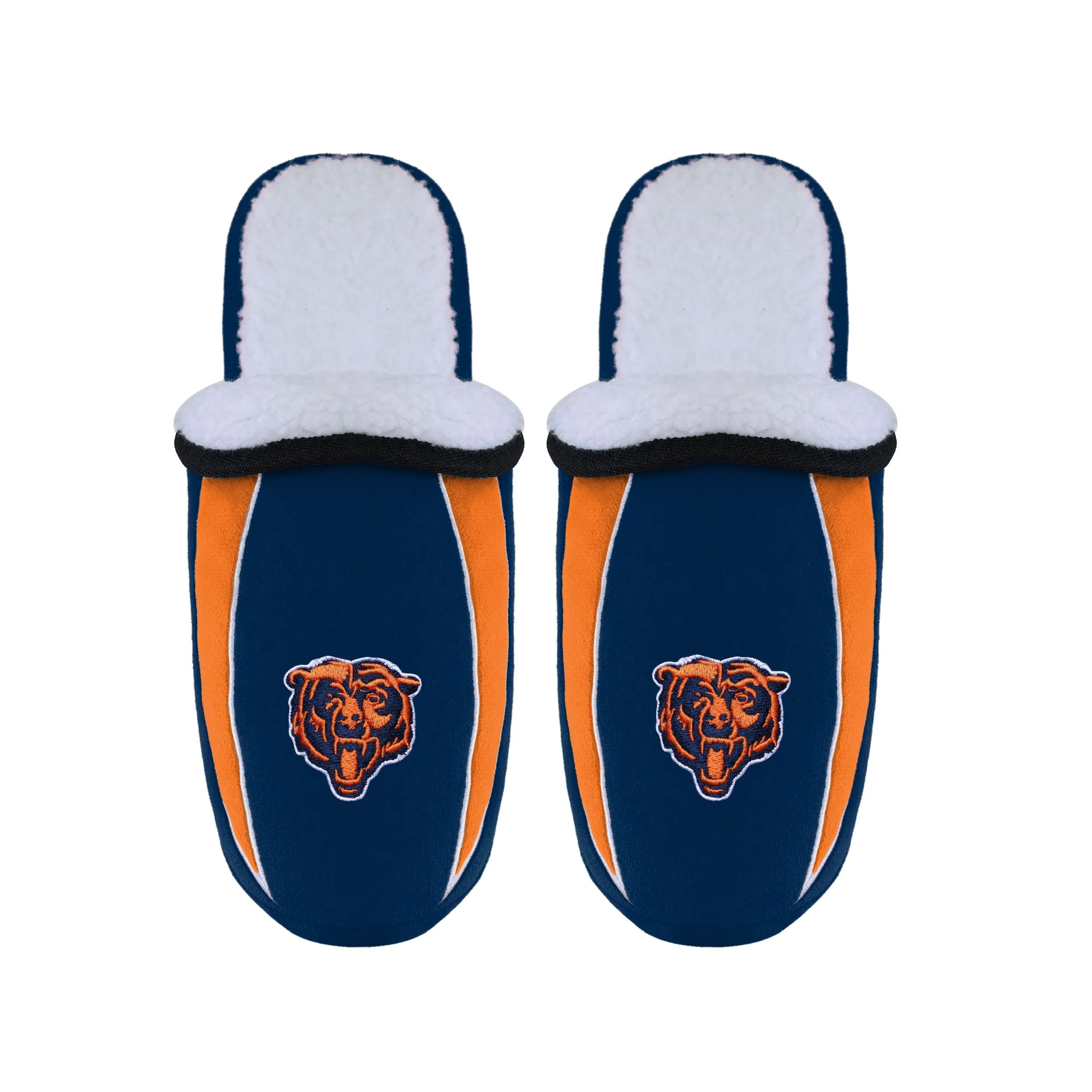 Chicago Bears NFL Mens Sherpa Slide Slippers