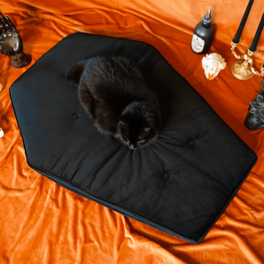 Critter Coffin - Coffin Shaped Memory Foam Pet Bed for Dogs & Cats