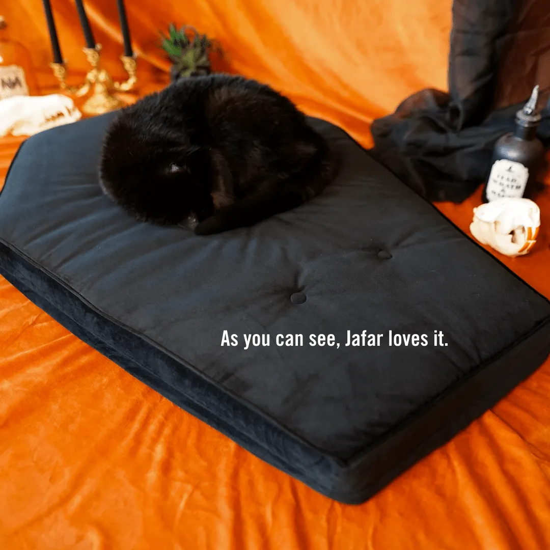 Critter Coffin - Coffin Shaped Memory Foam Pet Bed for Dogs & Cats