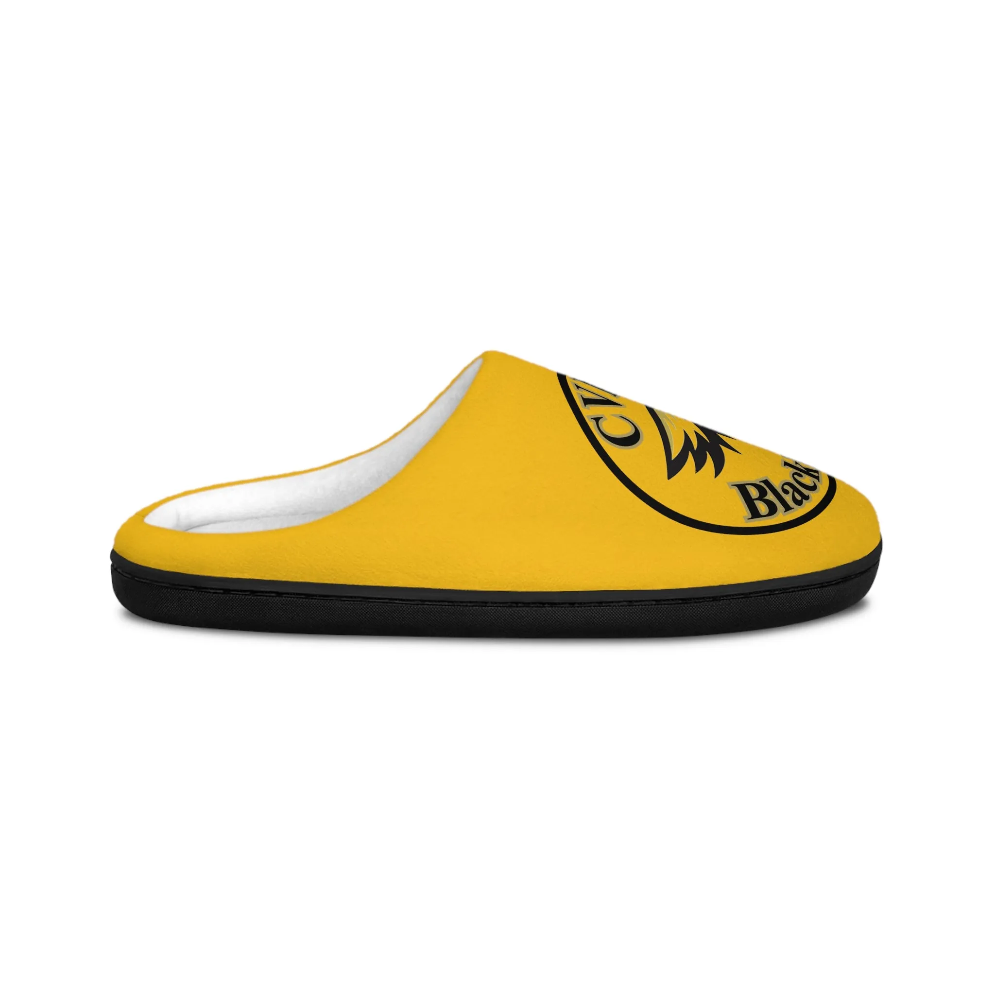 CVHS Blackhawk Circle Logo Men's Soft Flannel Fleece Indoor Slippers