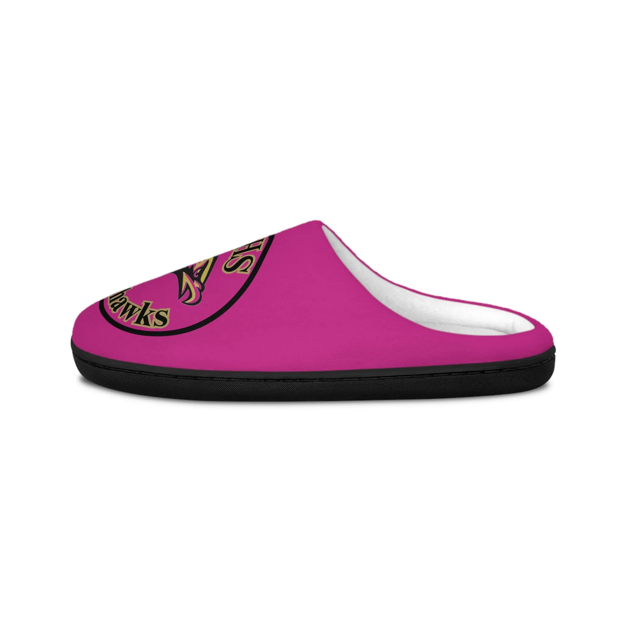 CVHS Blackhawk Circle Logo Women's Soft Flannel Fleece Indoor Slippers