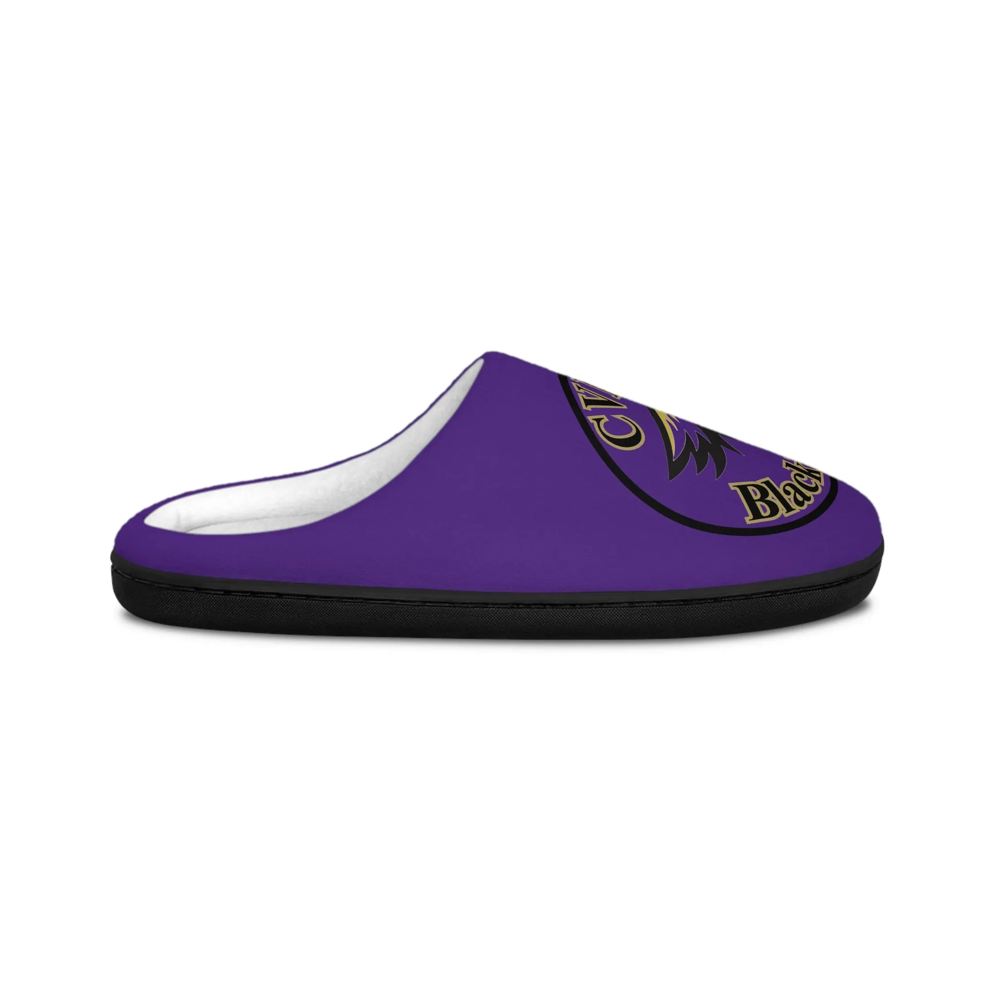 CVHS Blackhawk Circle Logo Women's Soft Flannel Fleece Indoor Slippers
