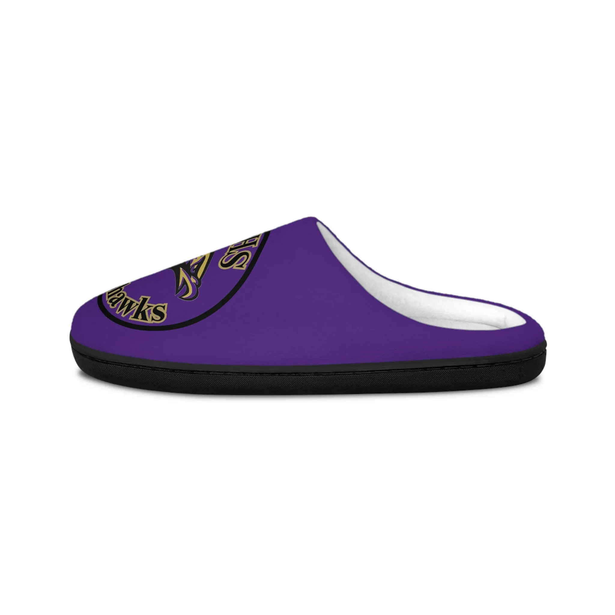 CVHS Blackhawk Circle Logo Women's Soft Flannel Fleece Indoor Slippers
