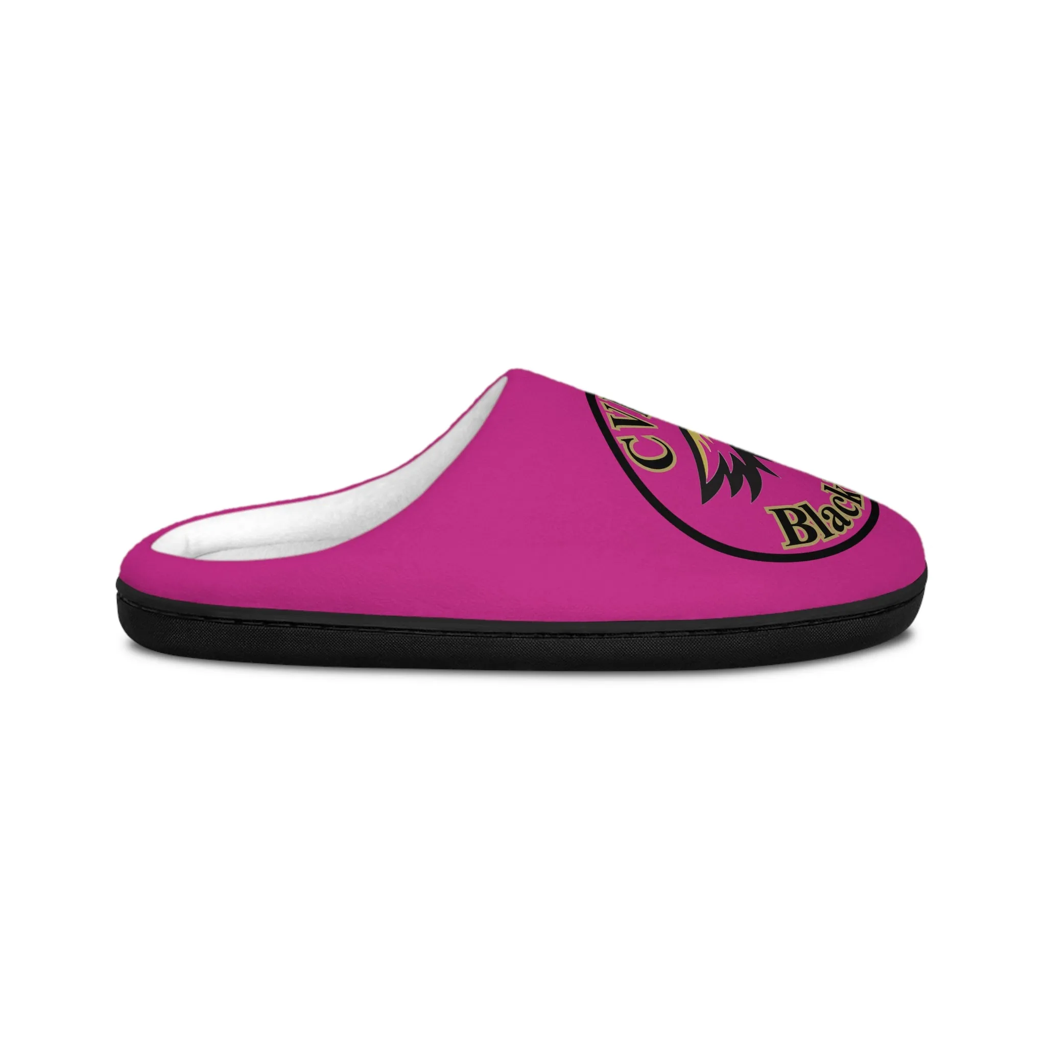 CVHS Blackhawk Circle Logo Women's Soft Flannel Fleece Indoor Slippers