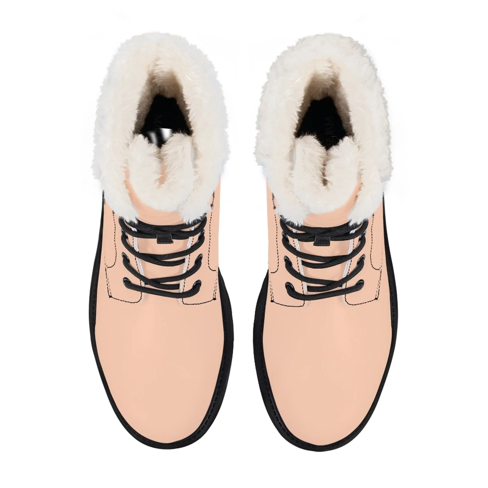 CVHS Seniors Rocker & 2025 Logo Women's Fur Top Combat Style Boots