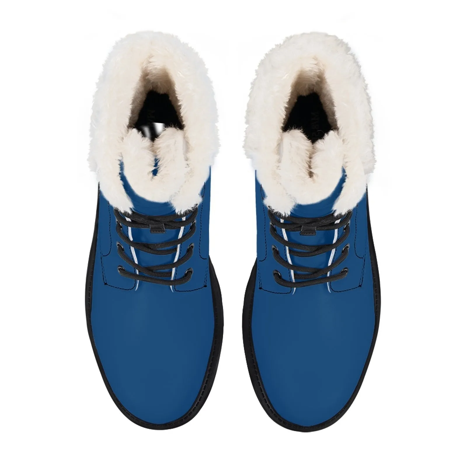 CVHS Seniors Rocker & 2025 Logo Women's Fur Top Combat Style Boots