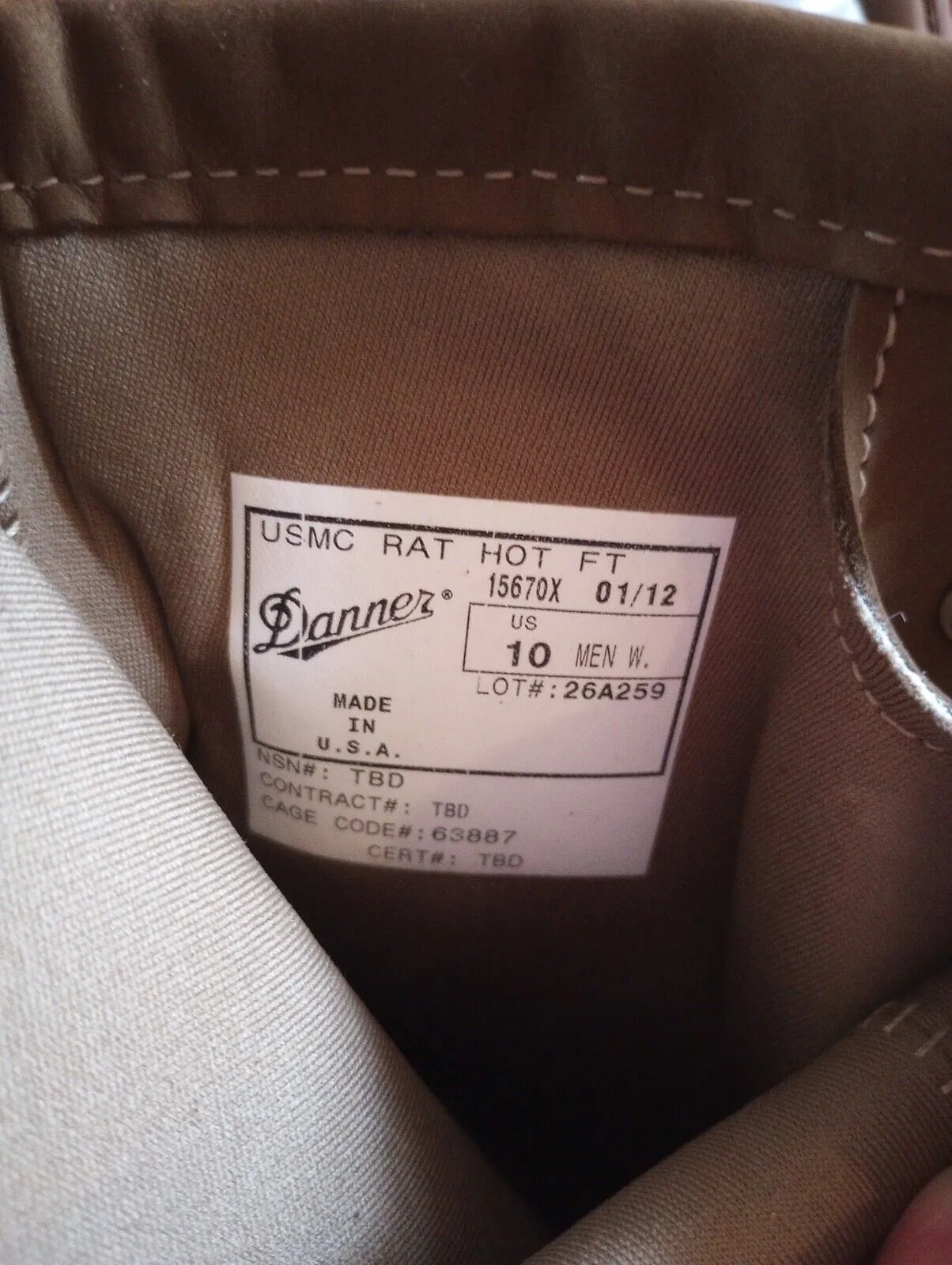 DANNER USMC RAT BOOT TEMPERATE WEATHER MILITARY ISSUE NEW USA MADE VIBRAM SOLE