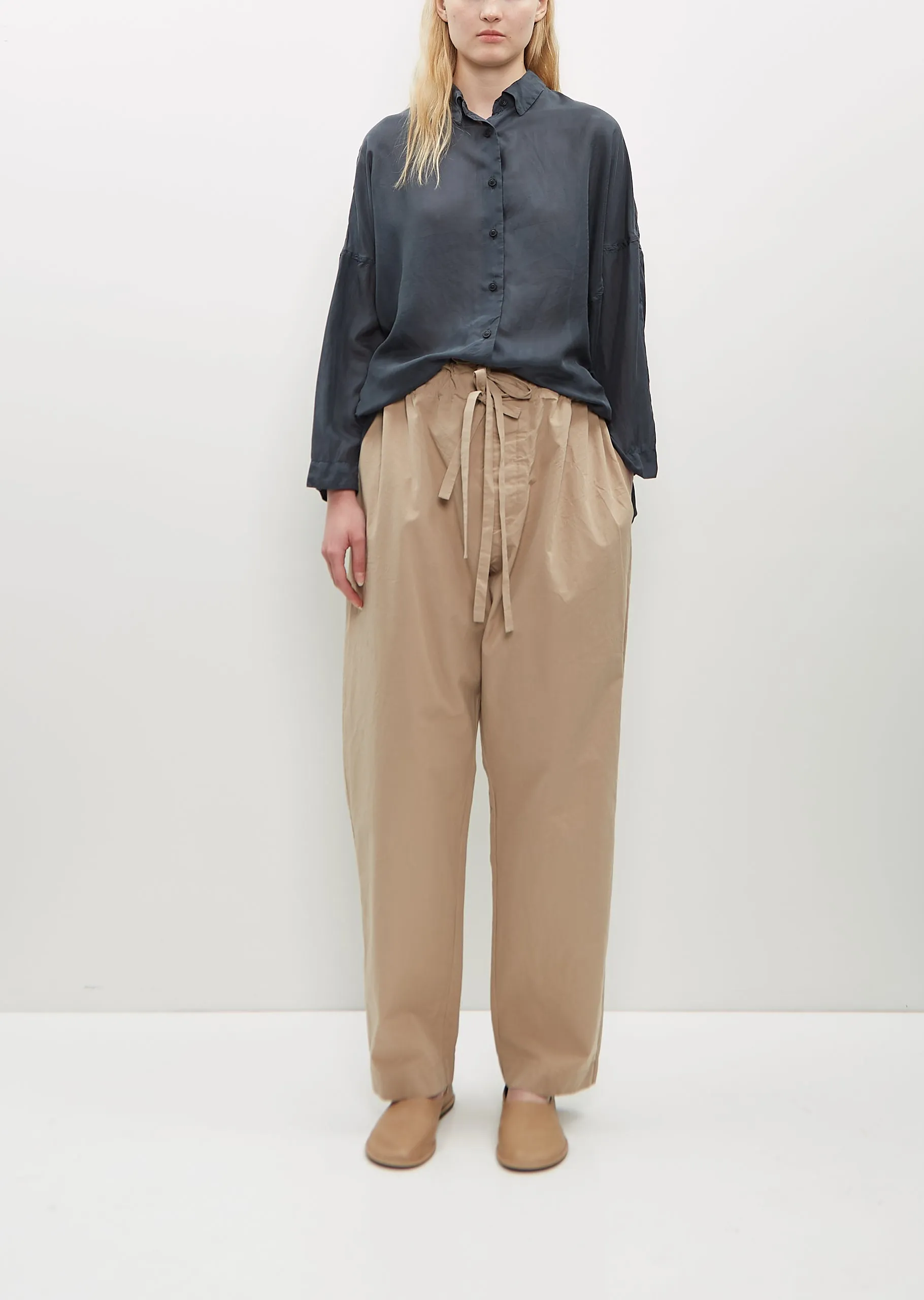 Denmark Cotton Pant — Light Beige