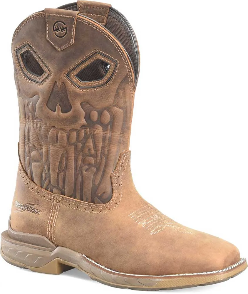 Double-H Boots Men's 11"" Wp Wd Sq To Dark Brown