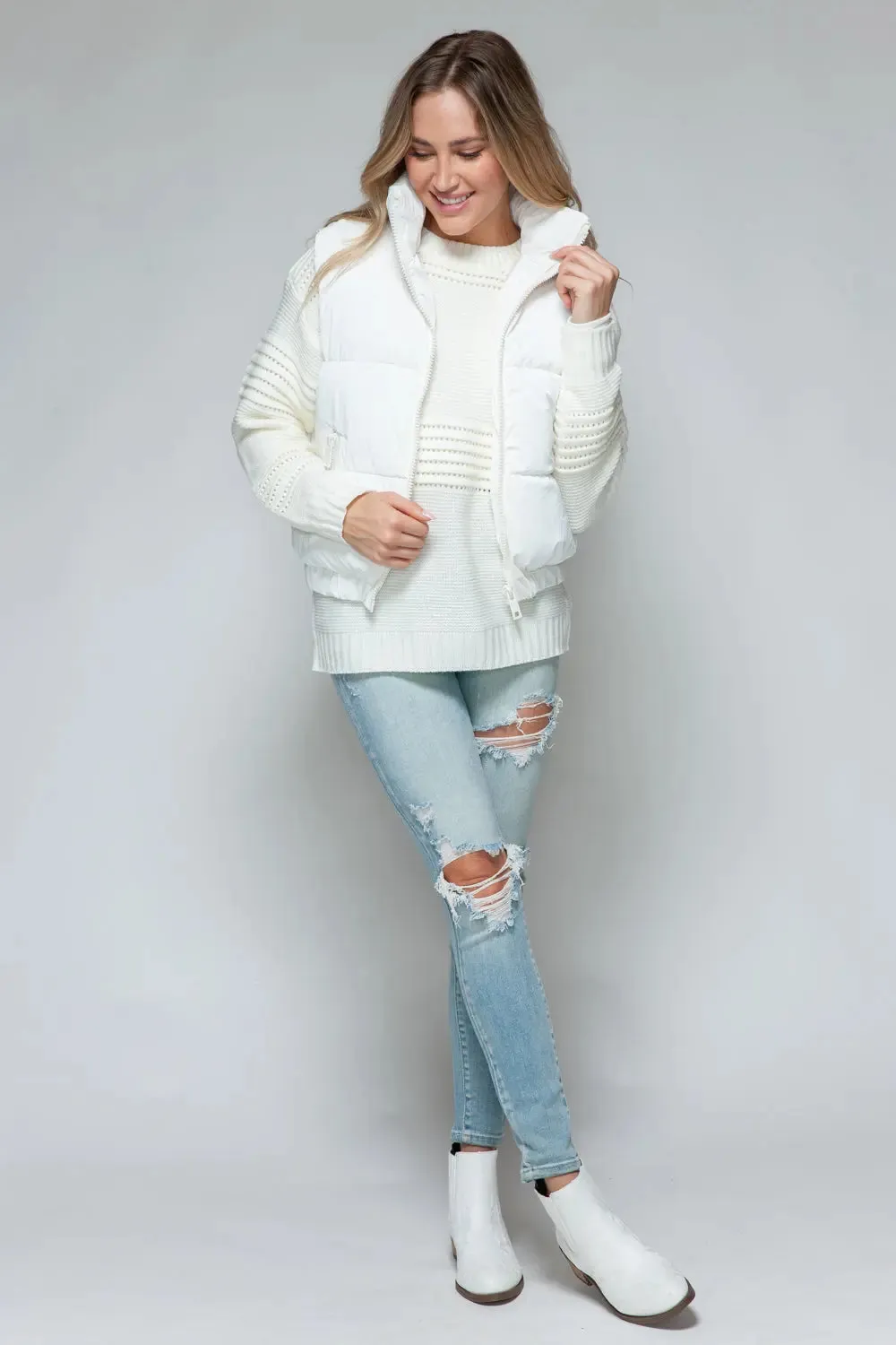 Fine Fur Lined Quilted Vest