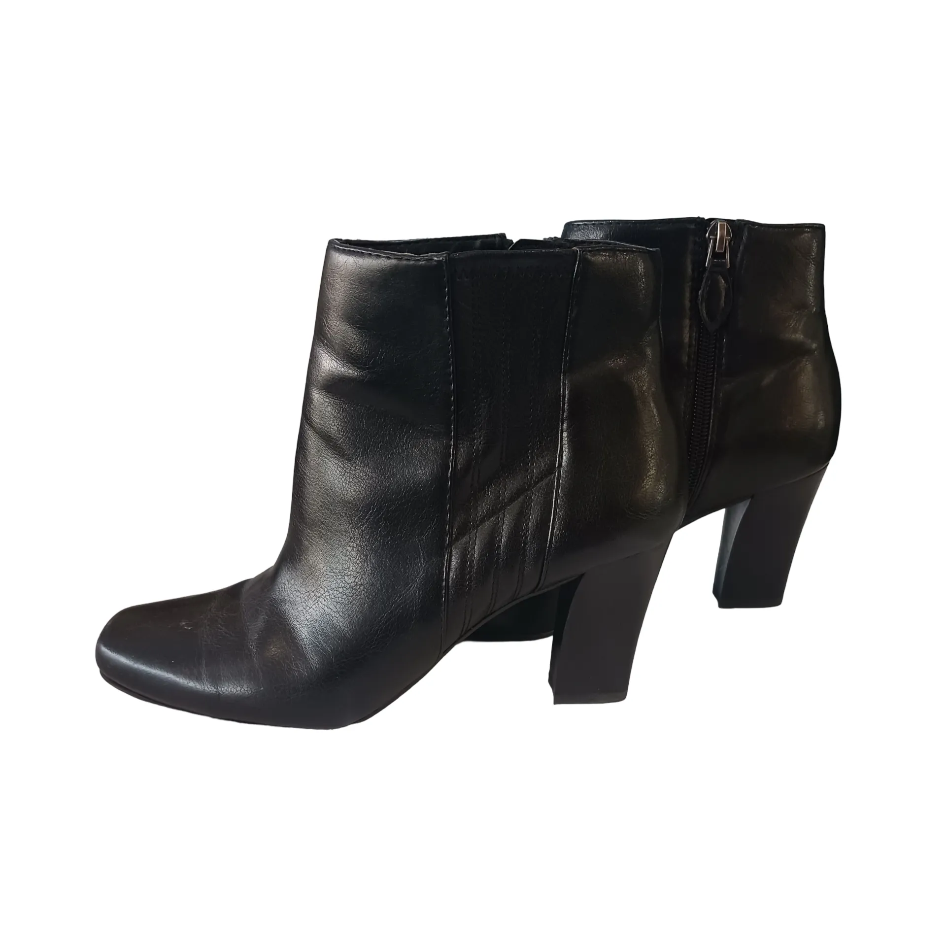 Franco Sarto Black Ankle Boots, Size US 7.5