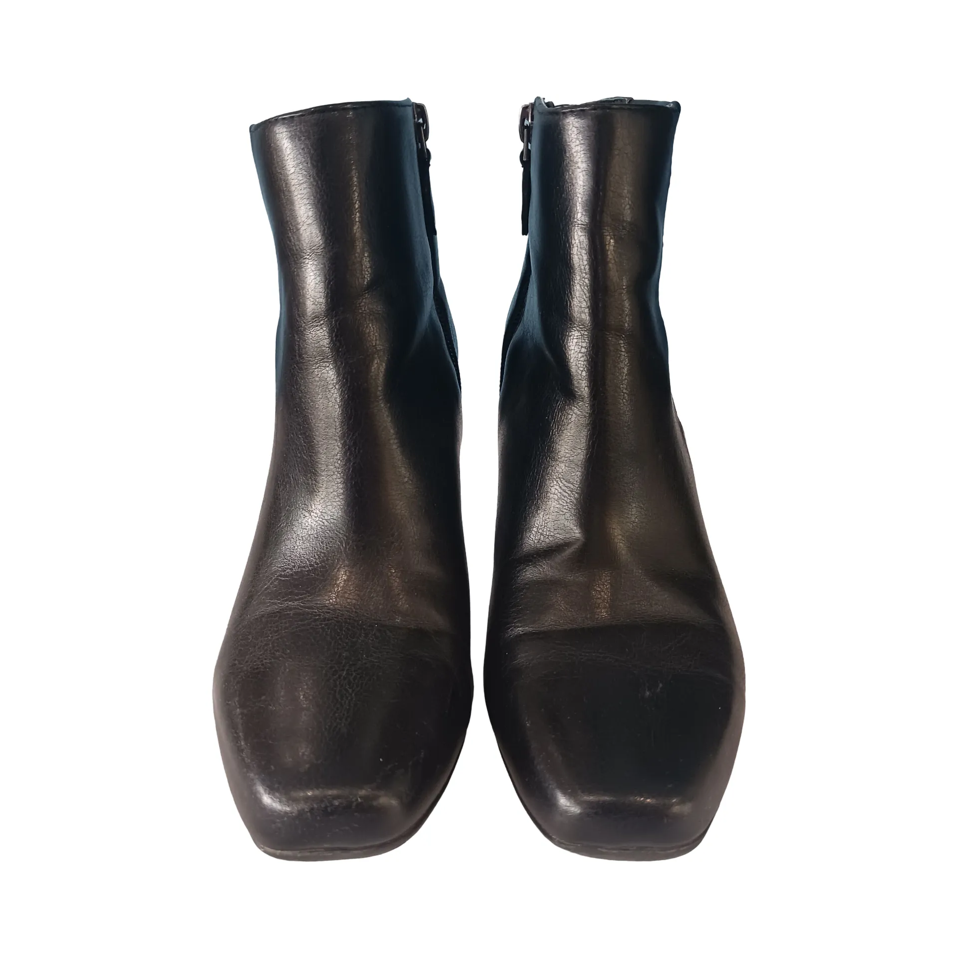 Franco Sarto Black Ankle Boots, Size US 7.5