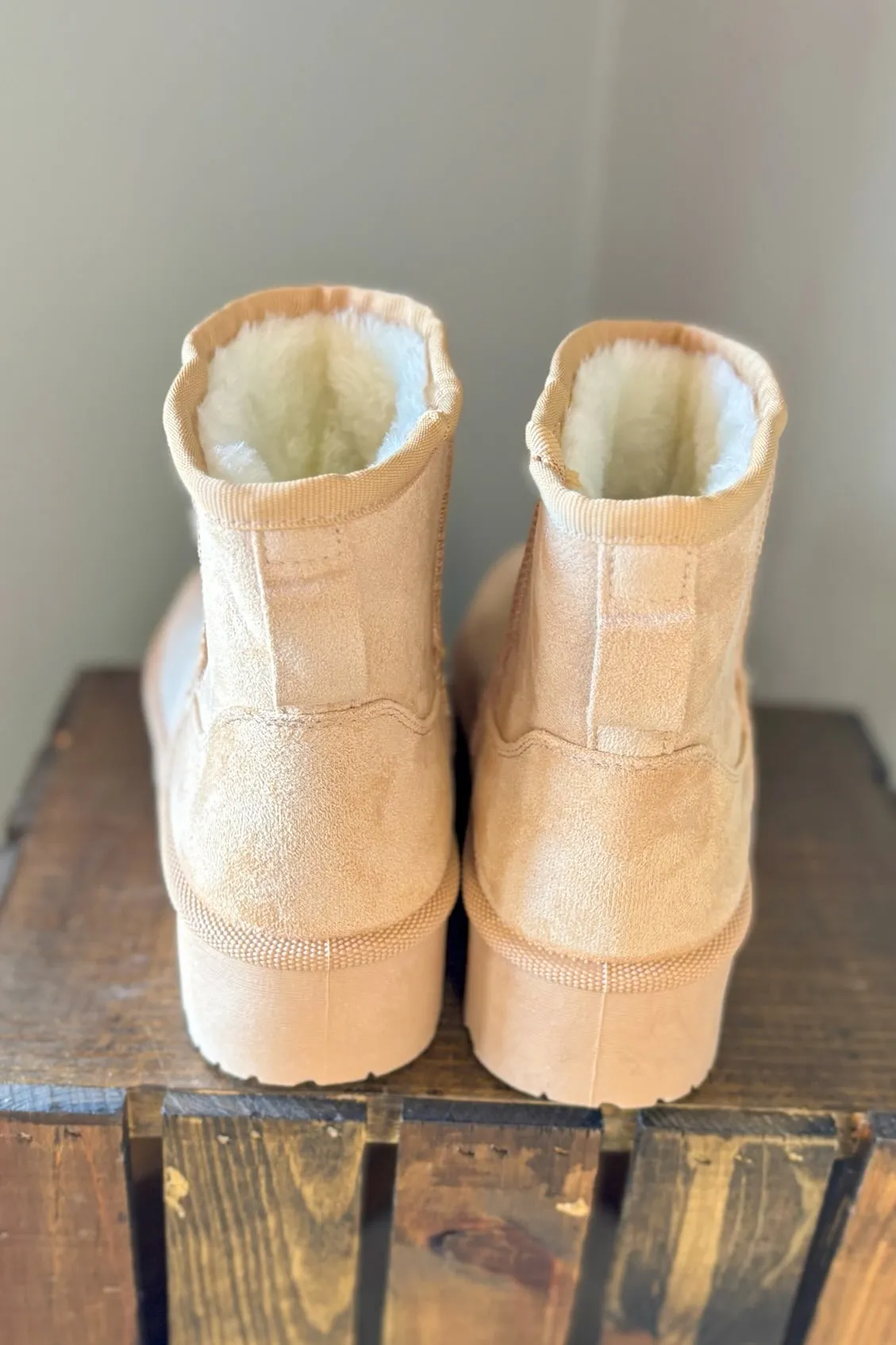 KENZIE Mini Platform Furr Ankle Boot