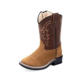 Kid's Old West Toddler Tan Roughout Boots BSI1987