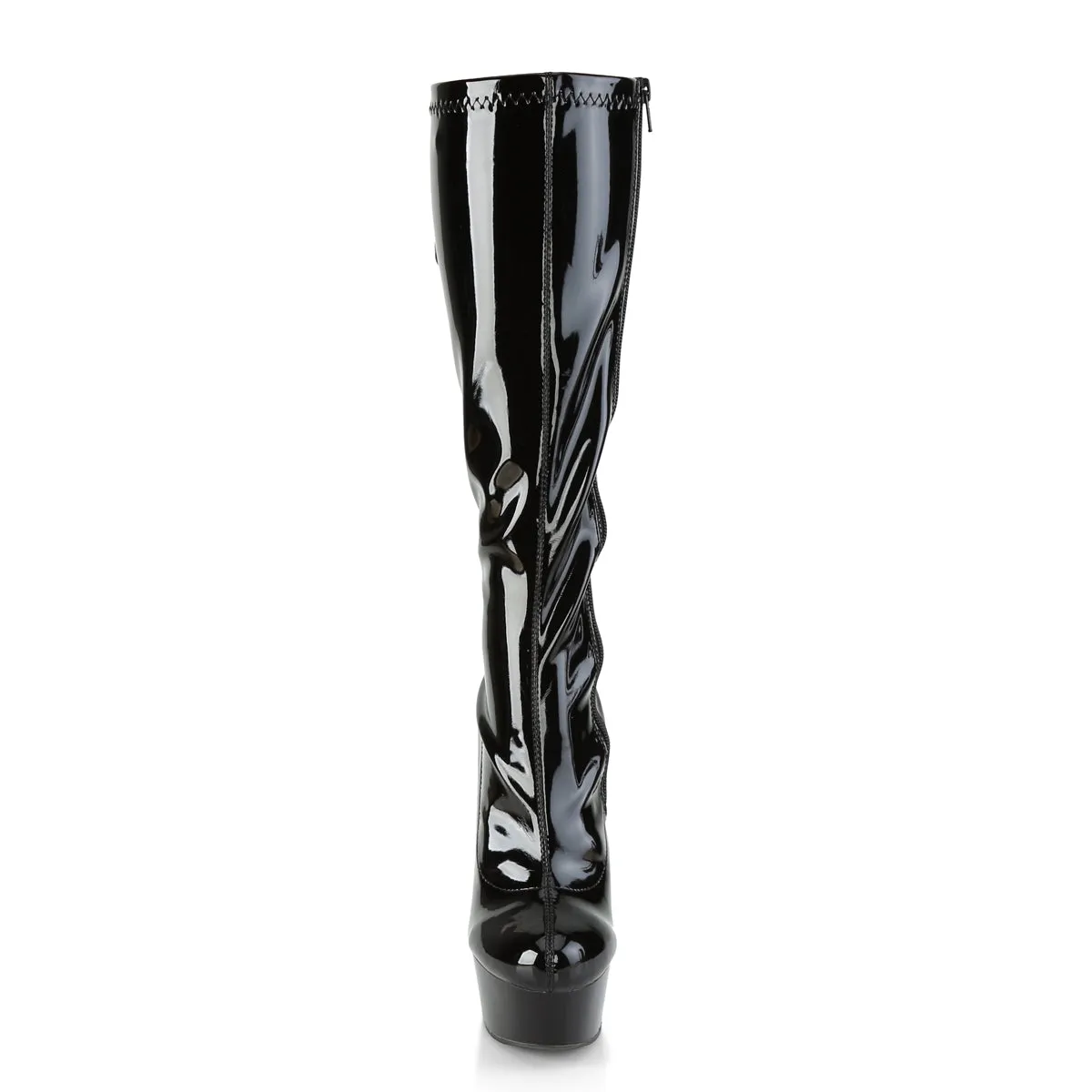 Lace-Up Back Knee Boot with 6-inch Heel DELIGHT-2029