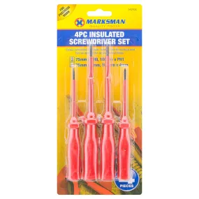 Marksman Insulated Screwdriver Set 4 Pack