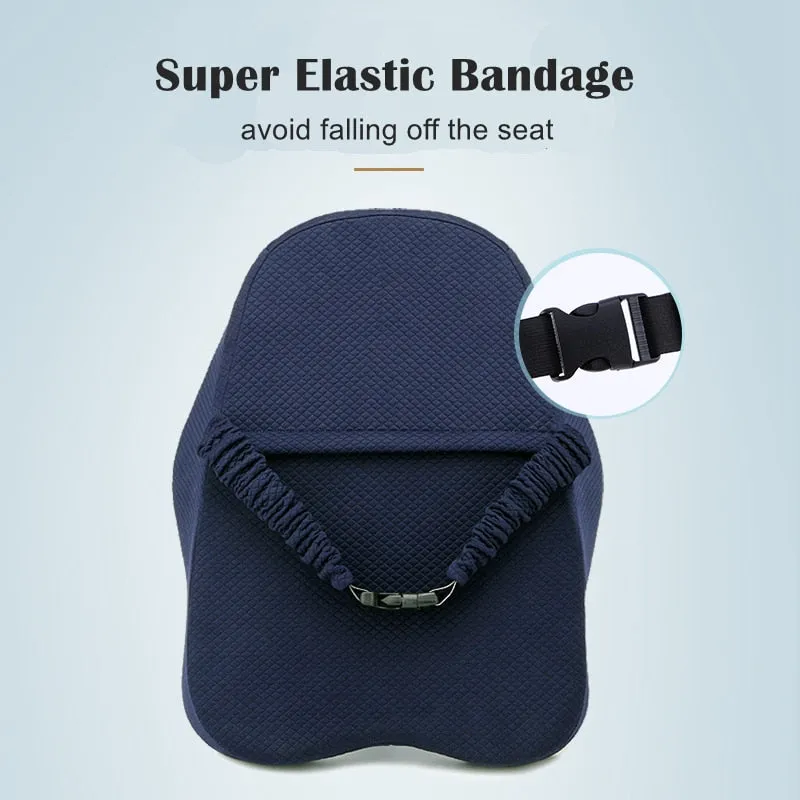 Memory Foam Lumbar Support Back Cushion Firm Pillow
