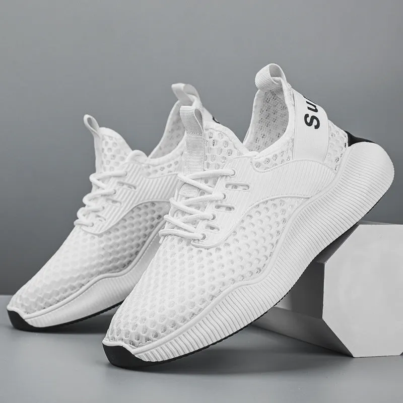 Men's Sneaks Casual Shoes Summer Fly-Knit Sneakers Men's Casual