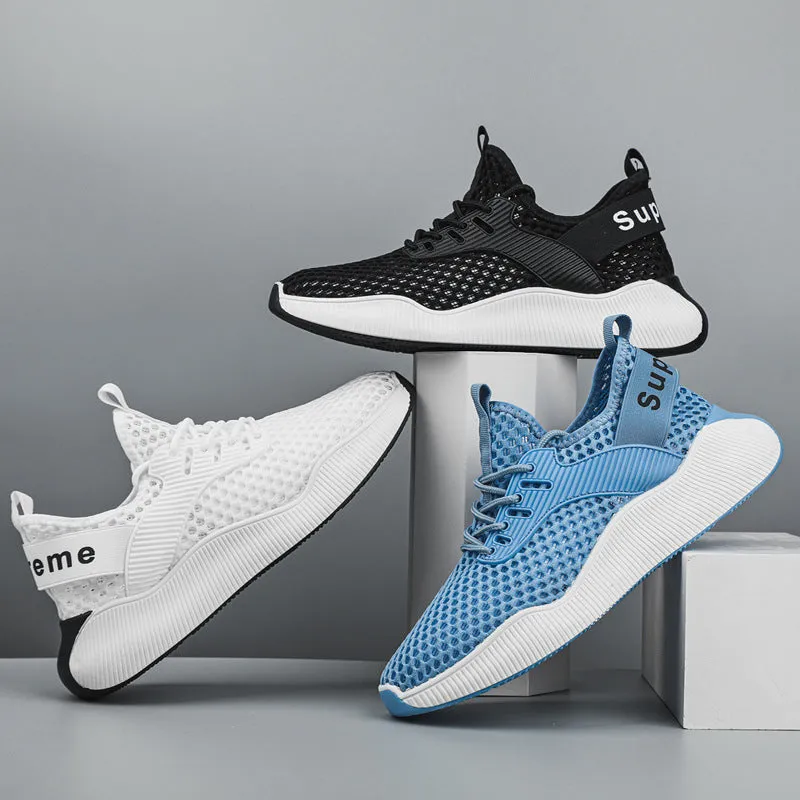 Men's Sneaks Casual Shoes Summer Fly-Knit Sneakers Men's Casual