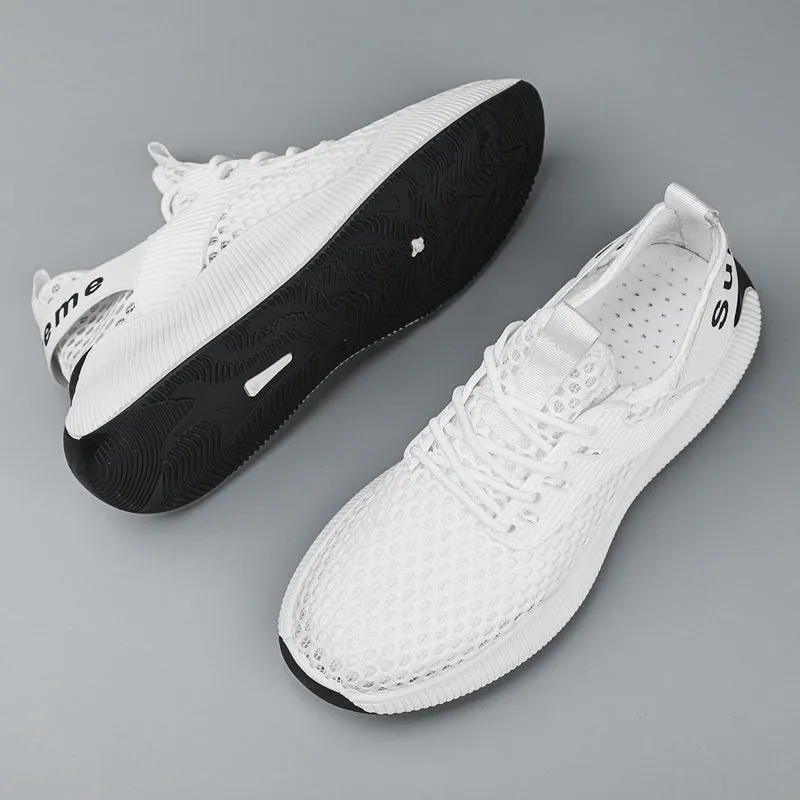 Men's Sneaks Casual Shoes Summer Fly-Knit Sneakers Men's Casual