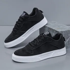 Men's Stylish Casual Suede Low-Top Trainers with Thick Sole | Perfect for Casual Days
