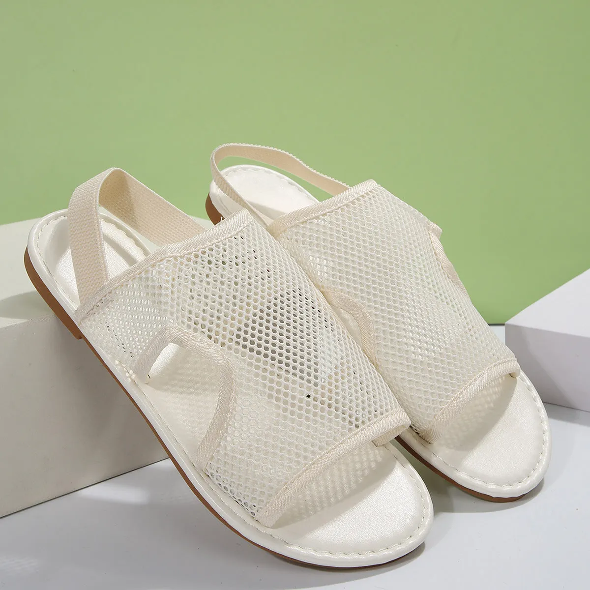 Mesh Sandals Summer Casual Breathable Flat Shoes For Women Men Beach Shoes