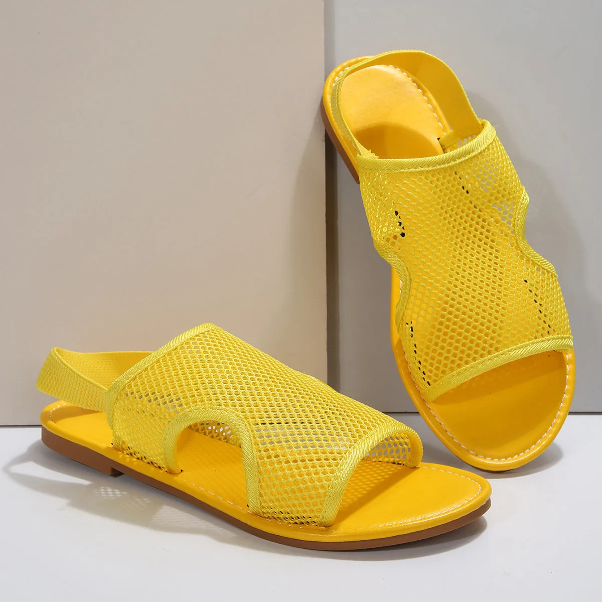 Mesh Sandals Summer Casual Breathable Flat Shoes For Women Men Beach Shoes