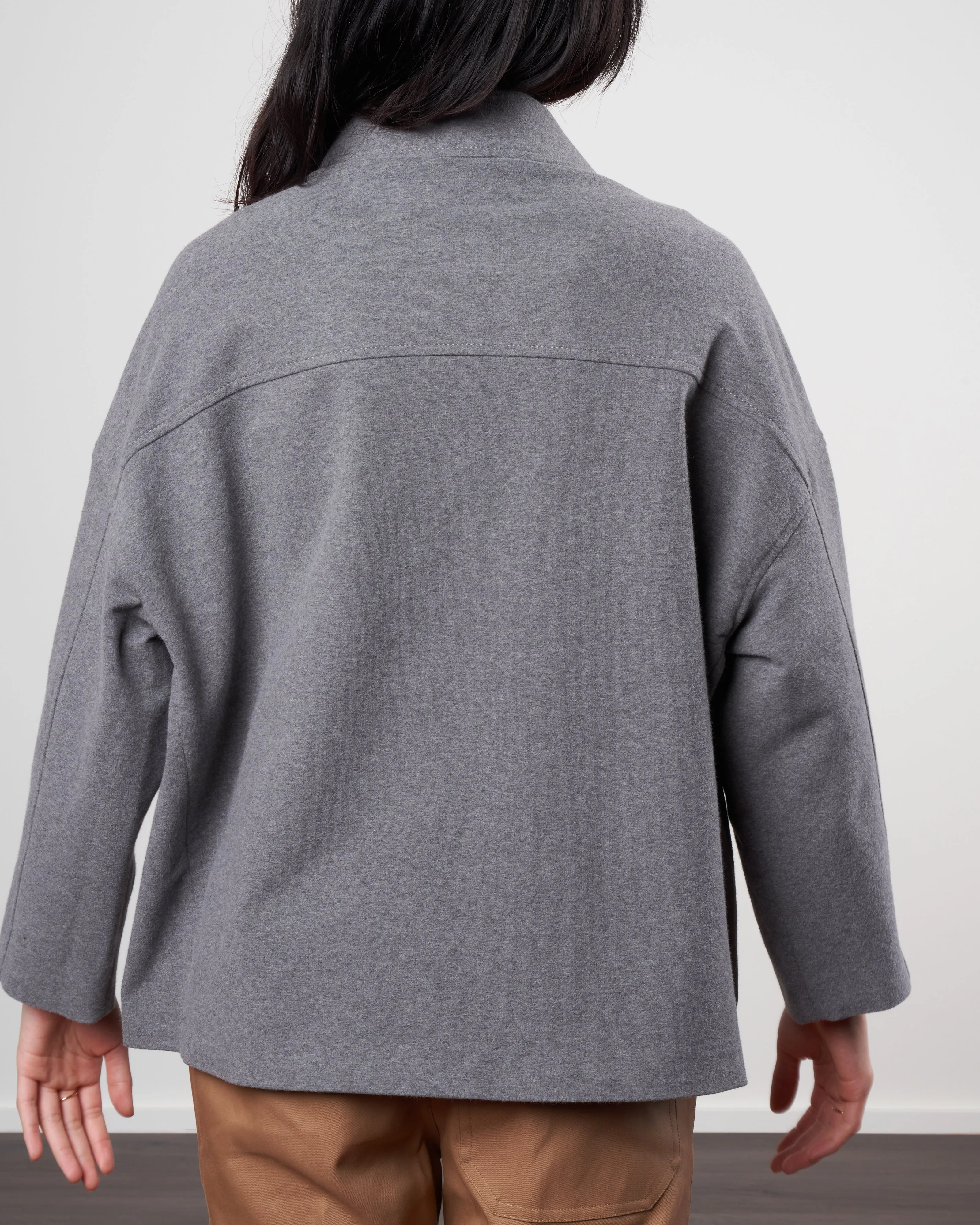 patch pocket gaban - grigio melange