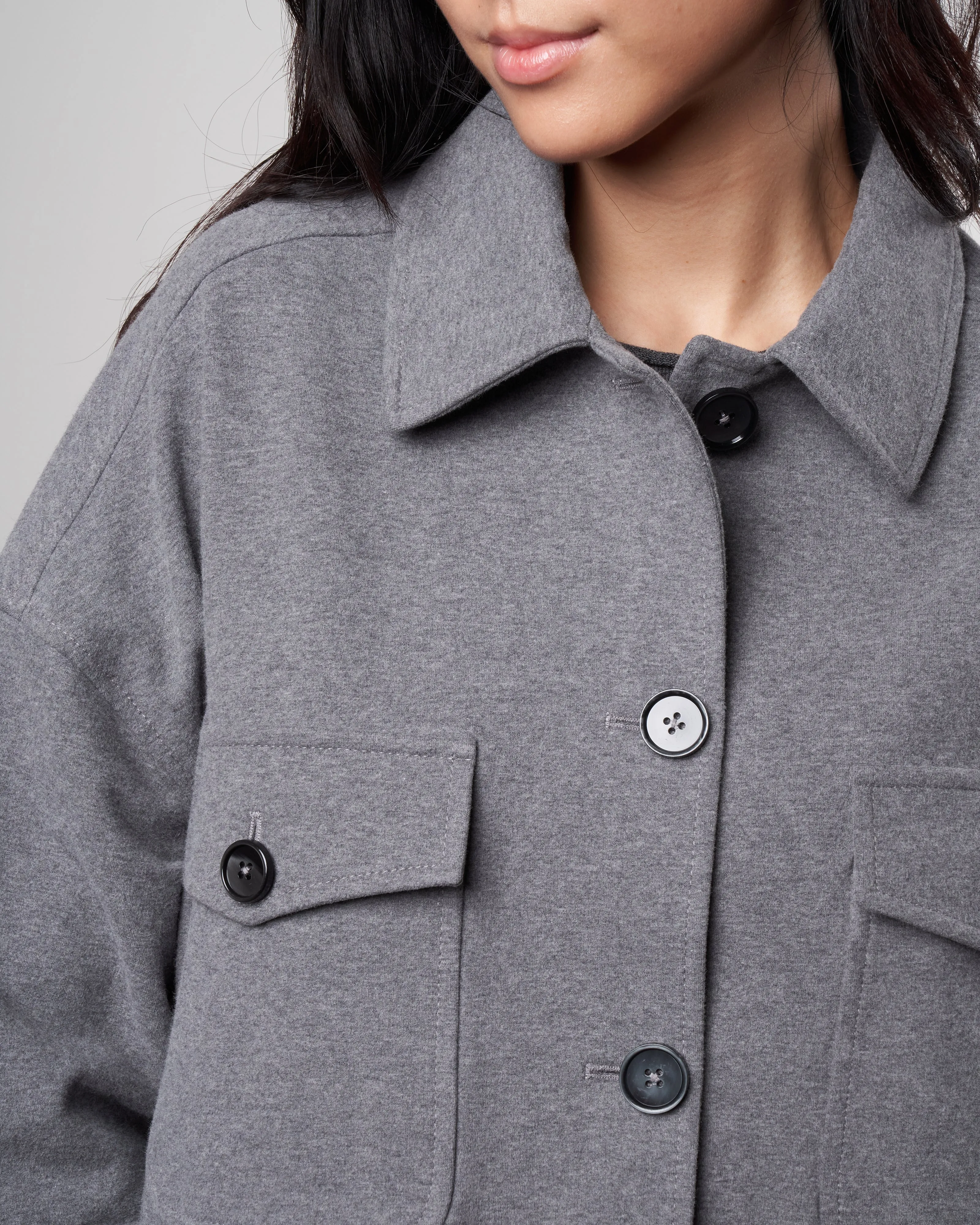 patch pocket gaban - grigio melange