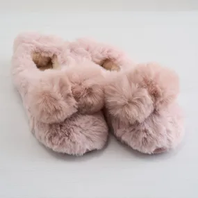 Pom Pom Furry Friend Slippers
