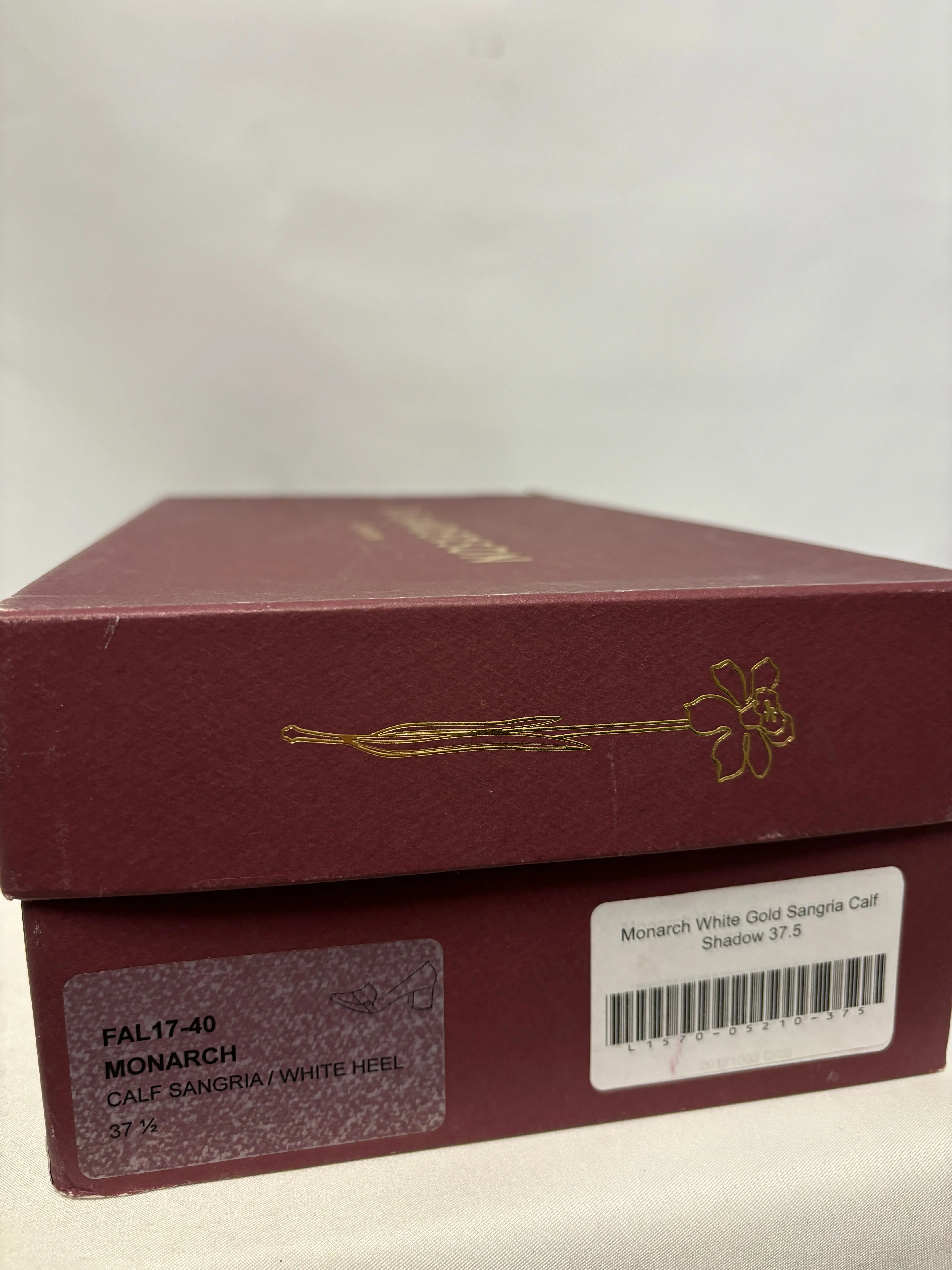R. Sanderson Purple Sangria Monarch Calf Heels 4.5