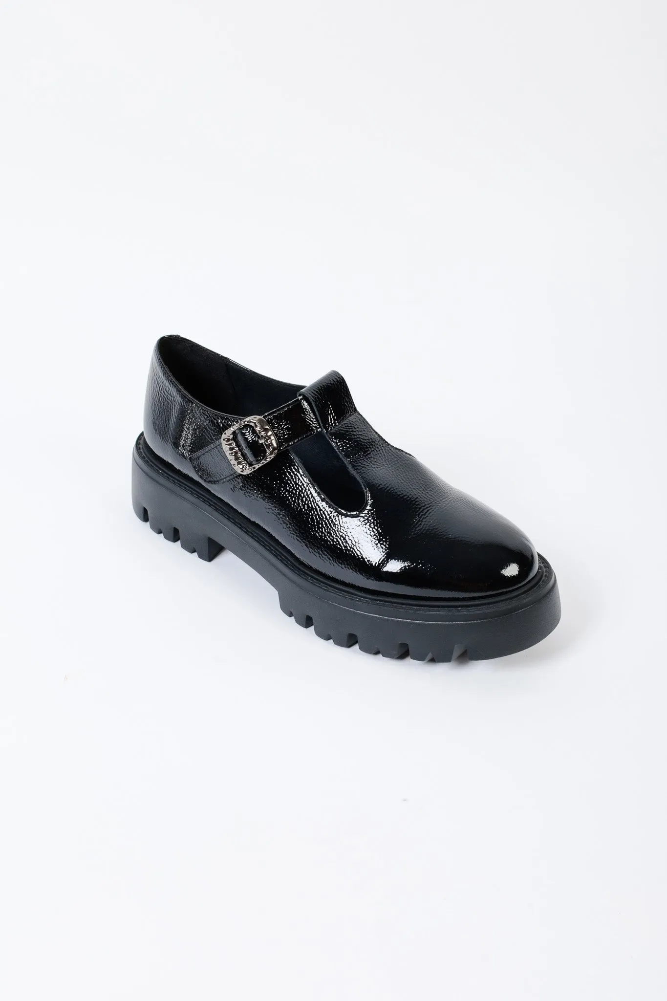 SALOME BLACK- Extra Light T-Bar Shoes