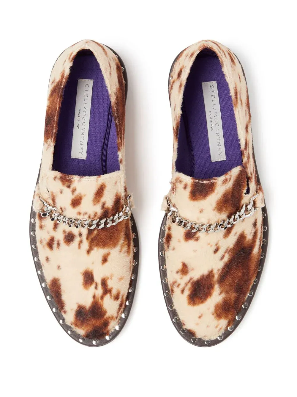 STELLA MCCARTNEY Falabella animal-print loafers