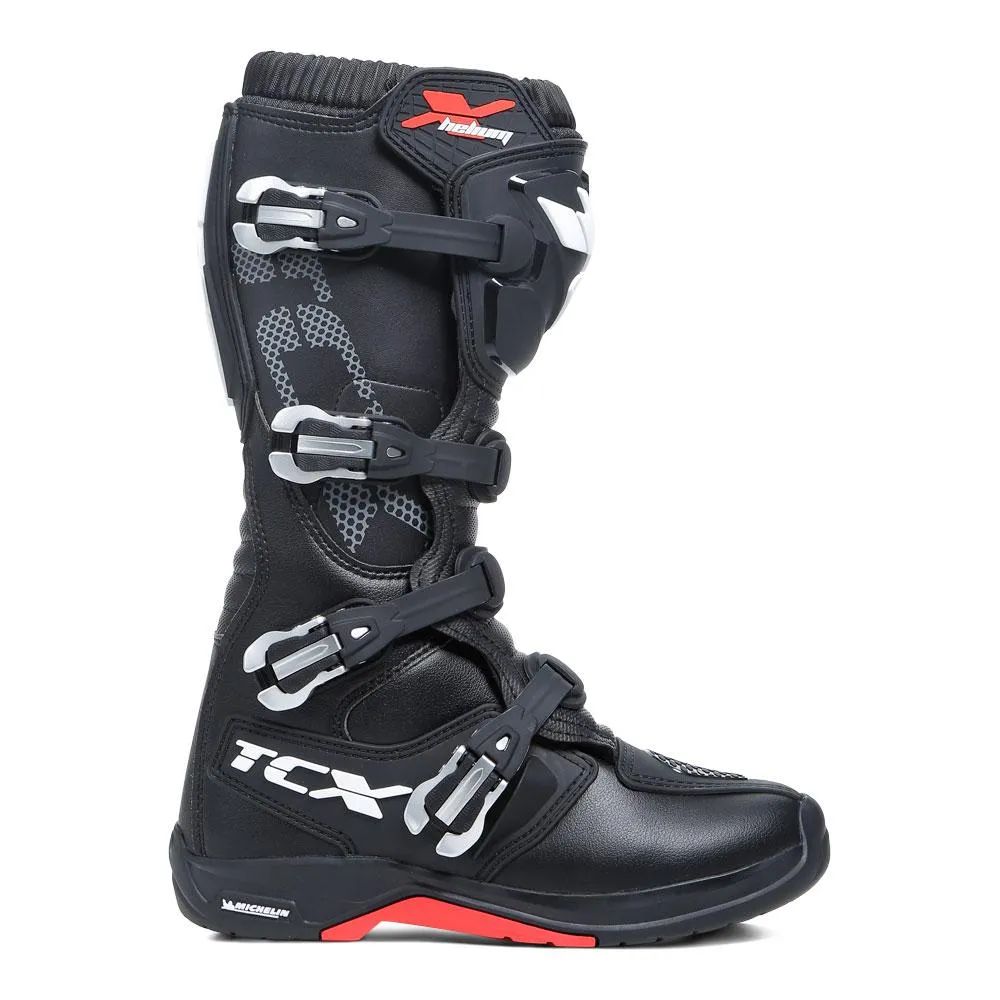 TCX X-HELIUM MICHELIN® MOTOCROSS BOOTS BLACK