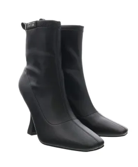 Versace Jeans Couture Black High Heel Ankle Boots-