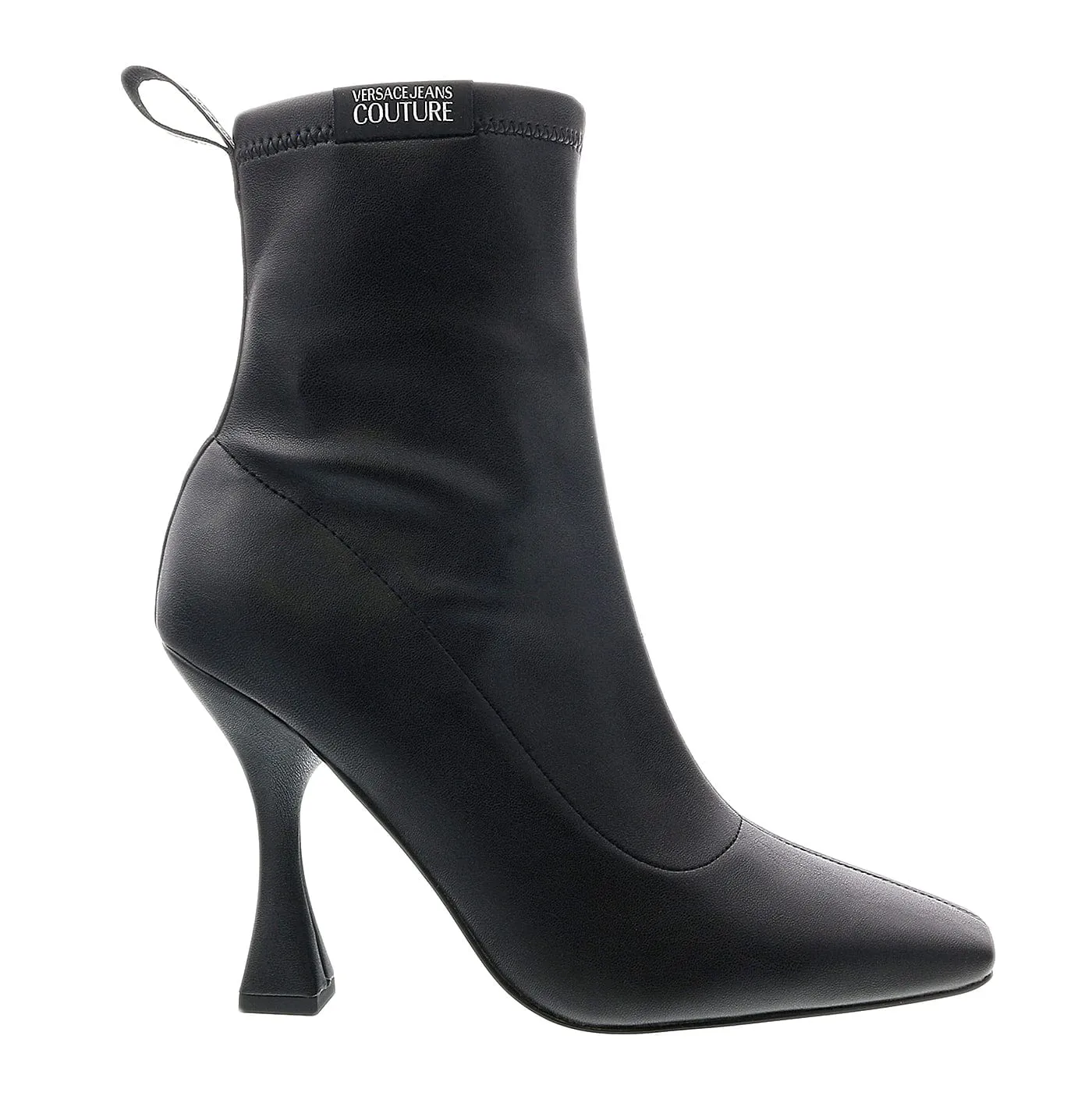 Versace Jeans Couture Black High Heel Ankle Boots-