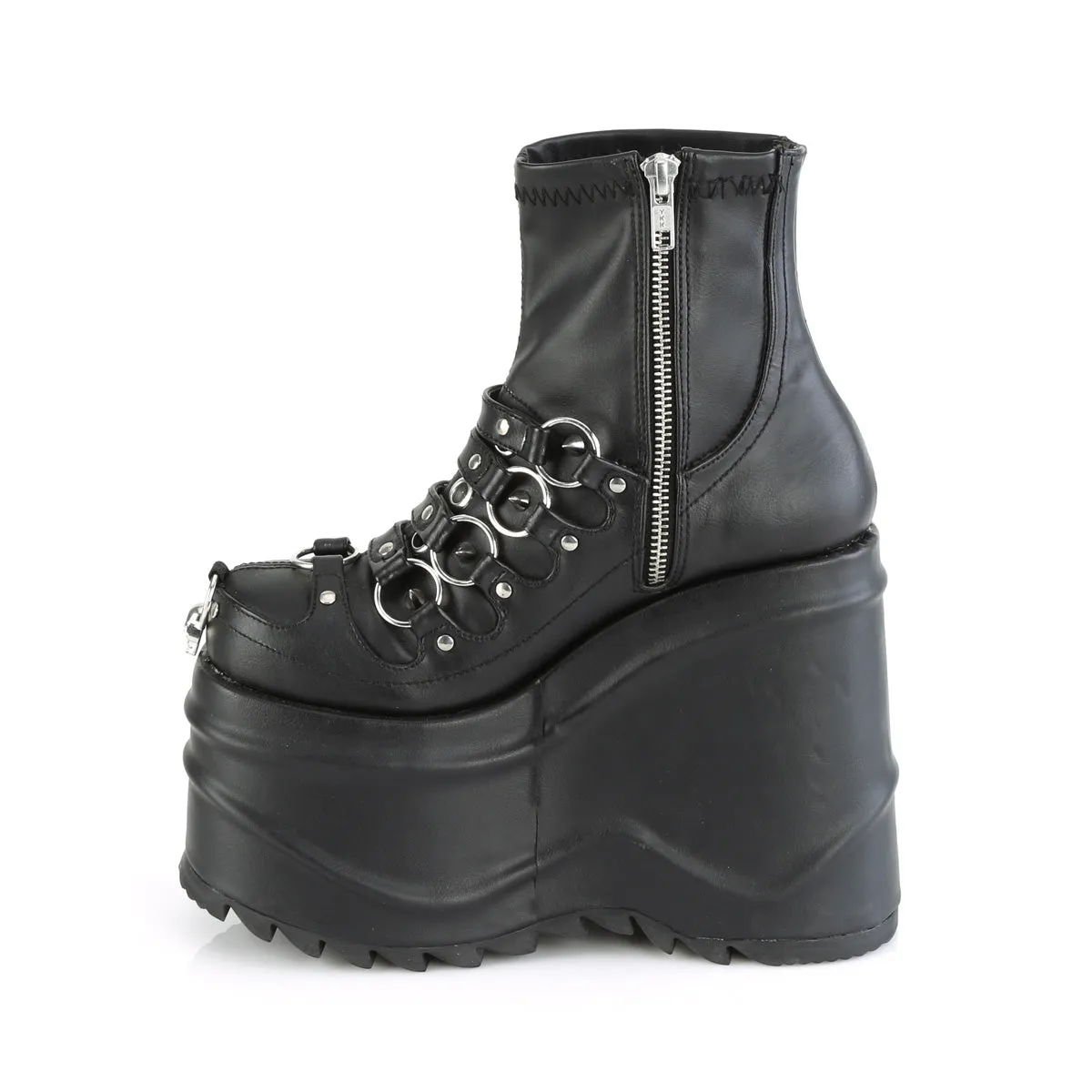 Wave 110 Platform Goth Boots Matte - Demonia Direct