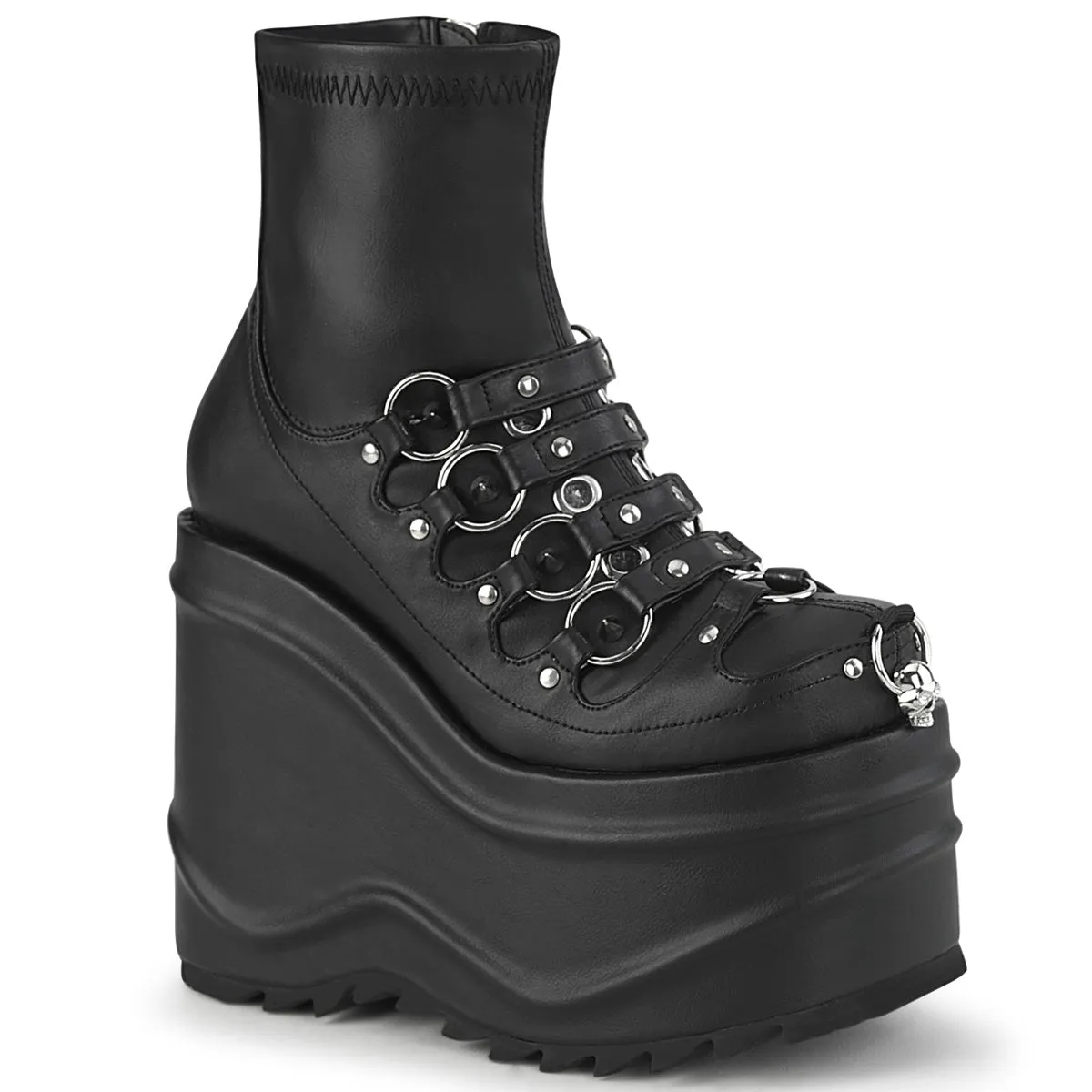 Wave 110 Platform Goth Boots Matte - Demonia Direct